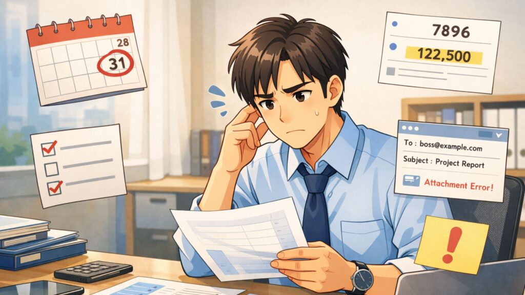 仕事で確認ミスが多いのはなぜ？まず知っておきたい原因
