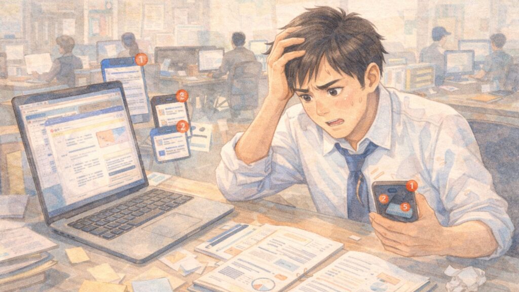 仕事でパニックのときにやってはいけないNG行動